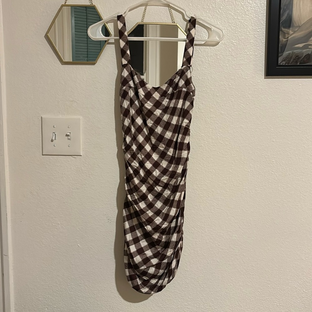 Urban outfitters checked dress